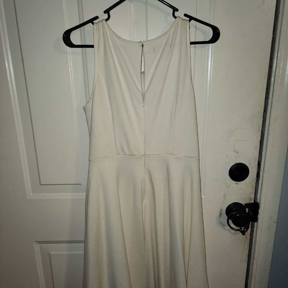 Maurcies Ivory and Black Lace dress, 14 - Picture 3 of 4